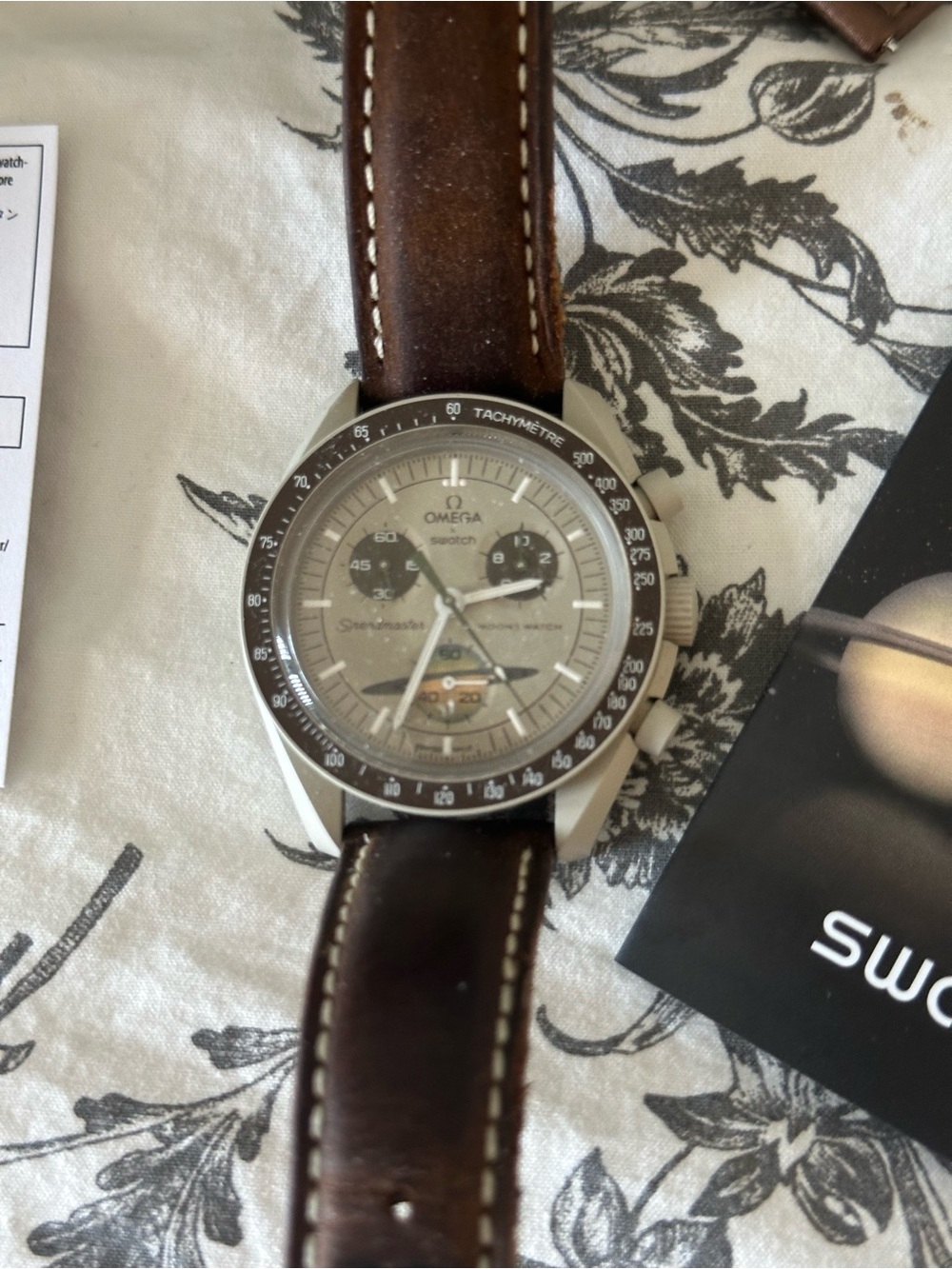 Swatch Omega Saturn Moon Watch